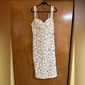 Mykonos Crochet Lace Midi Dress - Fashion Nova